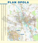 Opole. Mapa ścienna Opola