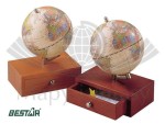 Globus 3.75” z szufladką na wizytówki - 0916DDY. Średnica 9,5 cm