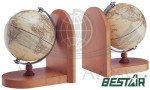 Globus / Globusy. Ograniczniki do półek z książkami z 5" Globusem - 0975HPY. Średnica 13,5 cm