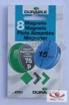 Magnesy jednokolorowe do oznaczania map. 8 sztuk